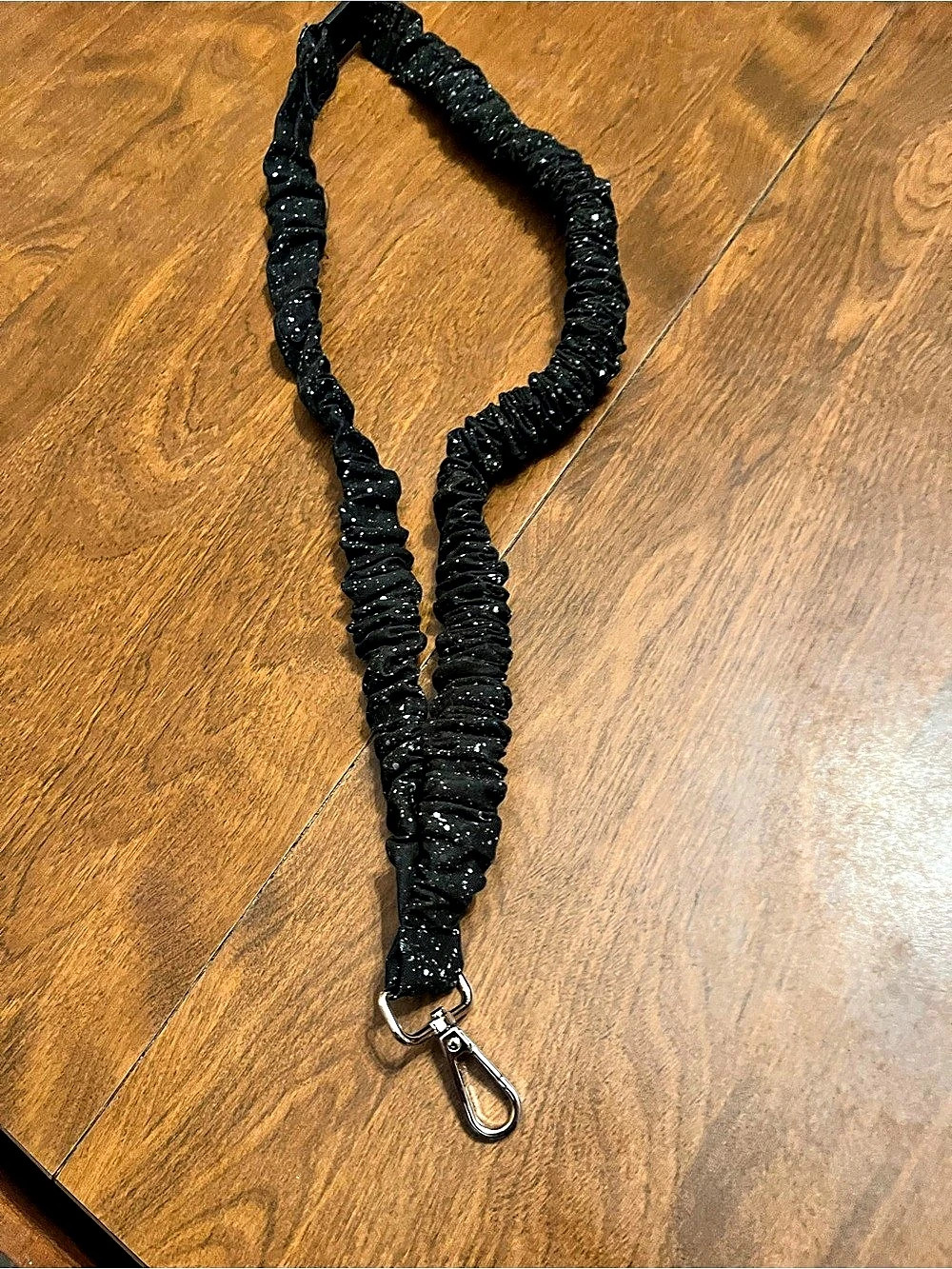 Scrunchie Lanyard with break away neck closure